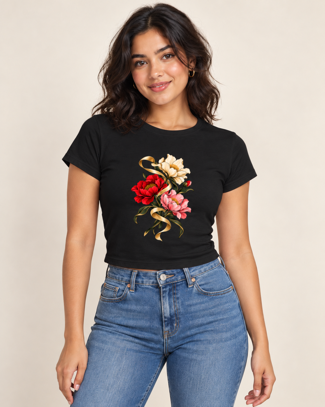 Model wearing Baby Flow in Black